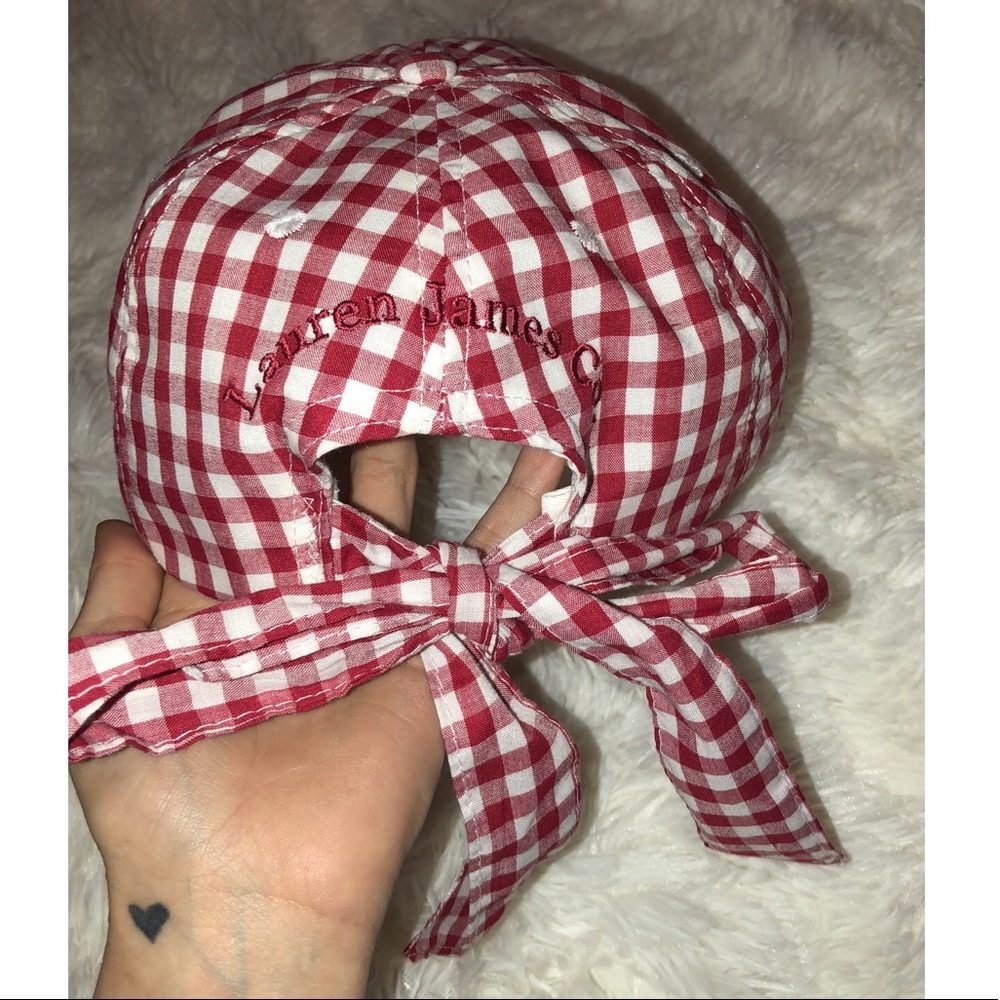 Lauren James Seersucker Bow Hat